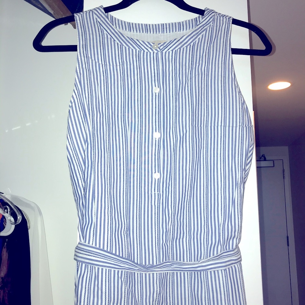 Seersucker dress - Loft sz M - used